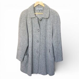Bromley Collection women's gray wool blend Peacot size 20